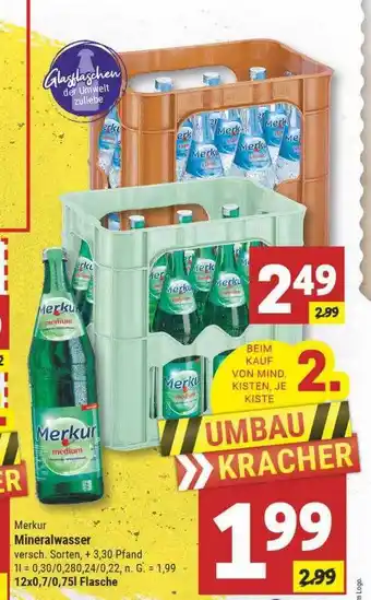 Marktkauf Merkur mineralwasser Angebot