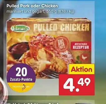 Netto Marken-Discount Pulled pork oder chicken Angebot