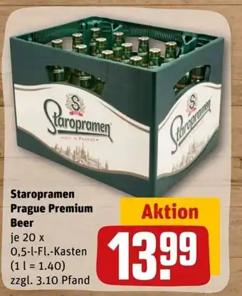 REWE Center Staropramen Prague Premium Beer 20*500 ml Angebot