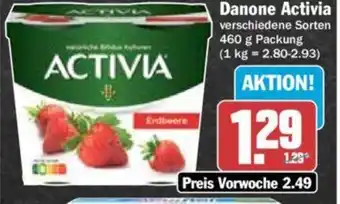 Hit Danone Activia 460 g Packung Angebot