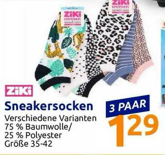 Action Ziki Sneakersocken Angebot