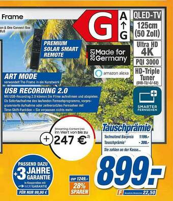 expert Techno Land Samsung The Frame Gq50 Ls03aauxzg Angebot