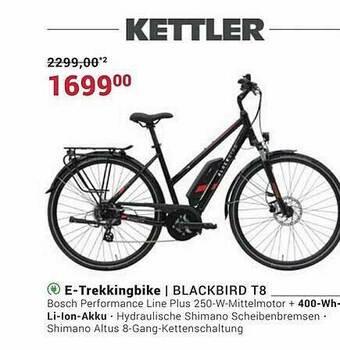 Fahrrad XXL Kettler E-trekkingbike Blackbird T8 Angebot