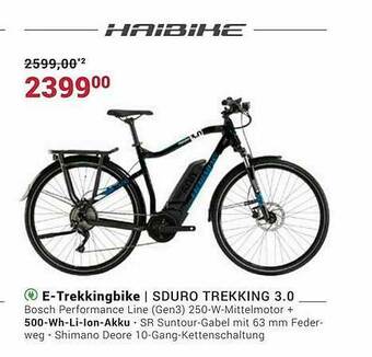 Fahrrad XXL Haibike E-trekkingbike Sduro Trekking 3.0 Angebot