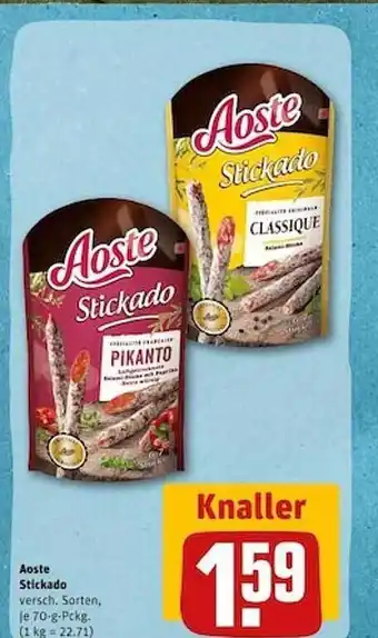 REWE Aoste stickado Angebot