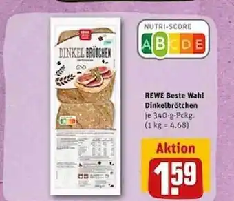 REWE Rewe beste wahl dinkelbrötchen Angebot