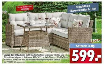 Franz Knuffmann Lounge-set 3-tlg Angebot