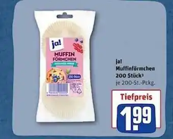 REWE Ja! muffinförmchen 200 stück Angebot