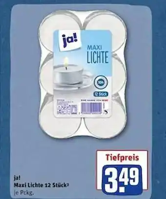 REWE Ja! maxi lichte 12 stück Angebot