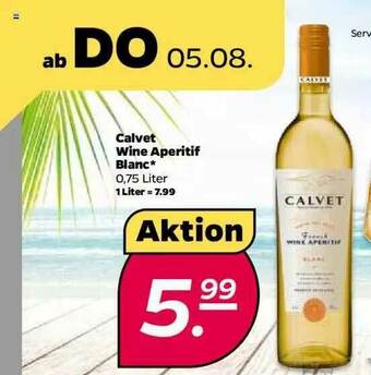 NETTO Calvet Wine Aperitif Blanc Angebot