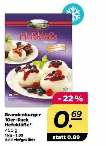 NETTO Brandenburger 10er-pack Hefeklöße Angebot