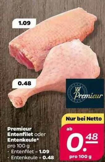 NETTO Premieur Entenfilet Oder Entenkeule Angebot