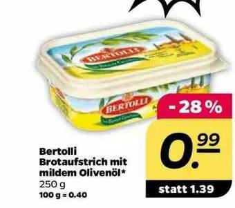 NETTO Bertolli Brotaufstrich Mit Mildem Olivenöl Angebot