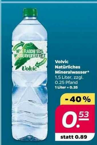 NETTO Volvic Natürliches Mineralwasser Angebot