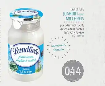 Edeka Struve Landliebe joghurt oder milchreis Angebot