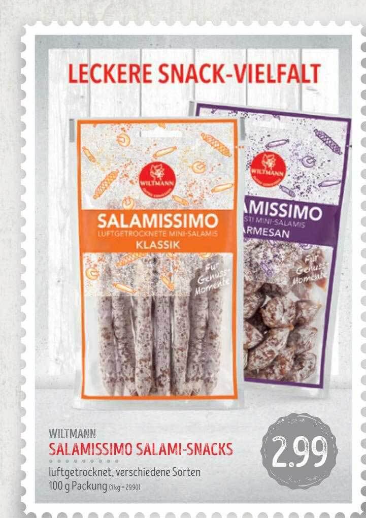Wiltmann salamissimo salamisnacks Angebot bei Edeka Struve