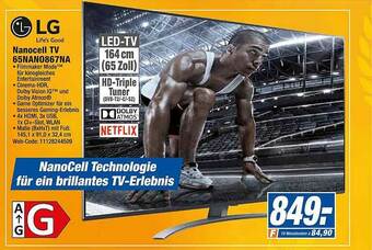 expert Octomedia Lg Nanocell Tv 65nano867na Angebot