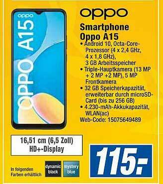 expert Octomedia Oppo Smartphone A15 Angebot