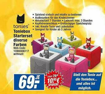 HEM Expert Tonies Toniebox Starterset Diverse Farben Angebot