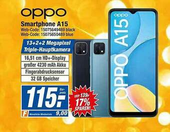 HEM Expert Oppo Smartphone A15 Angebot