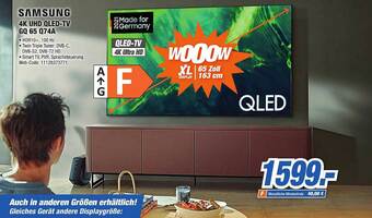 HEM Expert Samsung 4k Uhd Qled-tv Gq65q74a Angebot