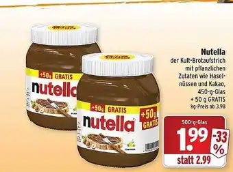 Wasgau Nutella Angebot