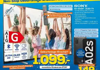 Euronics XXL Sony KE-55A87 OLED TV Angebot