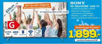 Euronics XXL Sony KD 85XH9096 UHD TV Angebot