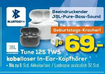 Euronics XXL JBL Tune 125 TWS kabelloser In Ear Kopfhörer Angebot