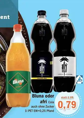 Aktiv Irma Bluna oder afri cola Angebot