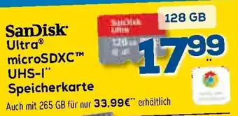 Euronics XXL SanDisk Ultra microSDXC UHS-I Speicherkarte Angebot