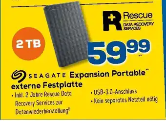 Euronics XXL Seagate Expansion Portable externe Festplatte Angebot