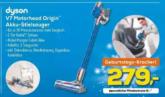 Euronics XXL Dyson V7 Motorhead Origin Akku Stielsauger Angebot