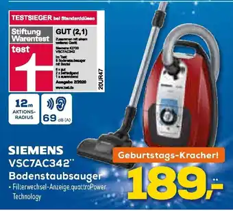 Euronics XXL Siemens VSC7AC342 Bodenstaubsauger Angebot