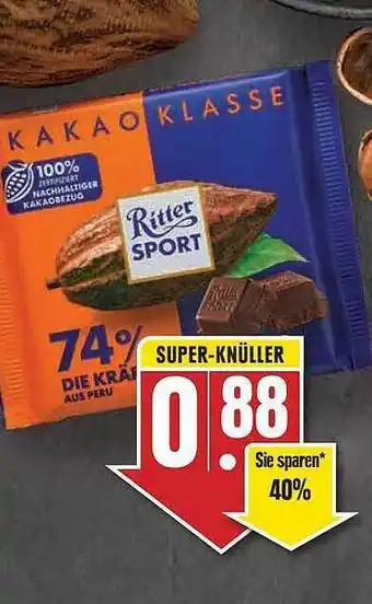 Scheck-in-Center Ritter sport kakao klasse Angebot