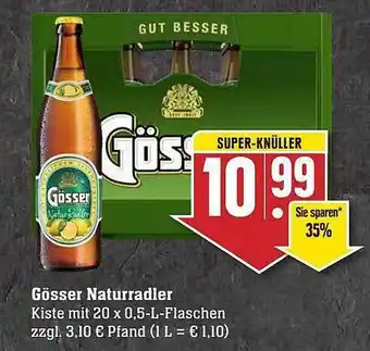 Scheck-in-Center Gösser naturradler Angebot