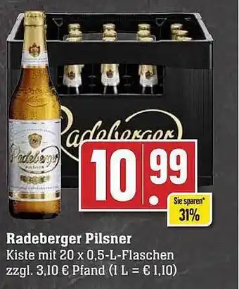 Scheck-in-Center Radeberger pilsner Angebot