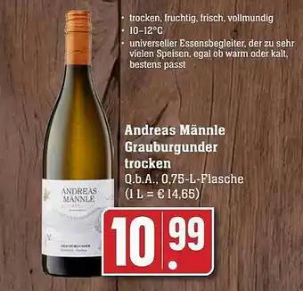 Scheck-in-Center Andreas männle grauburgunder trocken Angebot