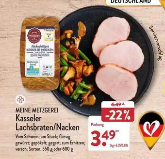 Aldi Nord Meine metzgerei kassler lachsbraten oder nacken Angebot