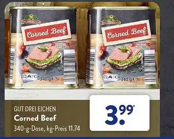 Aldi Süd Gut drei eichen corned beef Angebot