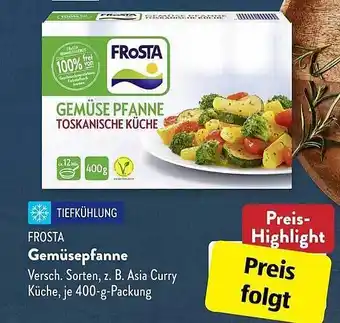 Aldi Süd Frosta gemüsepfanne Angebot