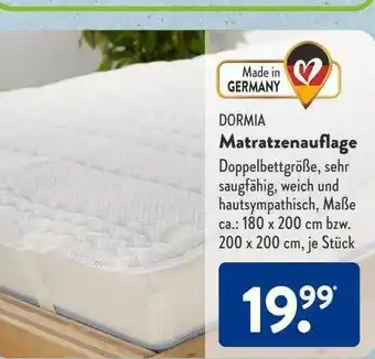 Aldi Süd Dormia matratzenauflage Angebot