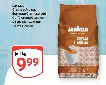 Globus Lavazza crema e aroma, espresso cremoso oder caffe crema classico, dolce oder gustoso Angebot