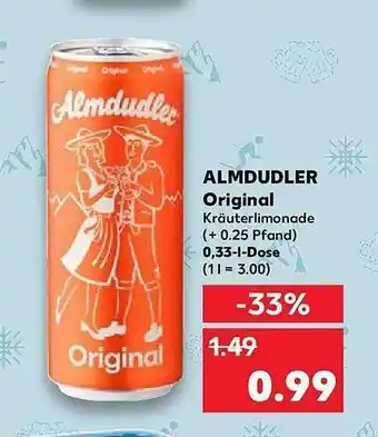 Kaufland Almdudler original Angebot