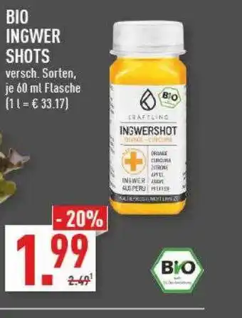 Marktkauf Bio ingwer shots Angebot