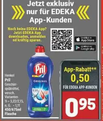 Marktkauf Henkel pril geschirrspülmittel Angebot