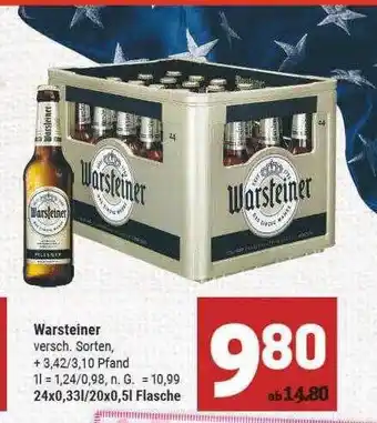 Marktkauf Warsteiner verschiedene sorten Angebot