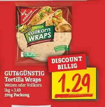 NP Discount Gut & günstig tortilla wraps Angebot