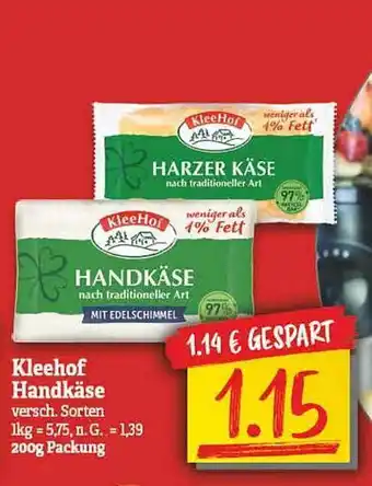 NP Discount Kleehof handkäse Angebot