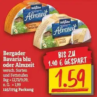 NP Discount Bergader bavaria blu oder almzeit Angebot